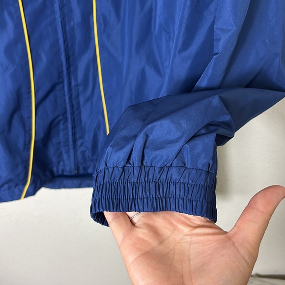 Vintage Converse All Star Zip Up Windbreaker Jacket Blue Yellow size XL - Picture 5 of 11